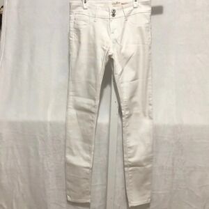 White Denim Jeans‎ Low Waist Skinny Leg Casual Pants Size 27